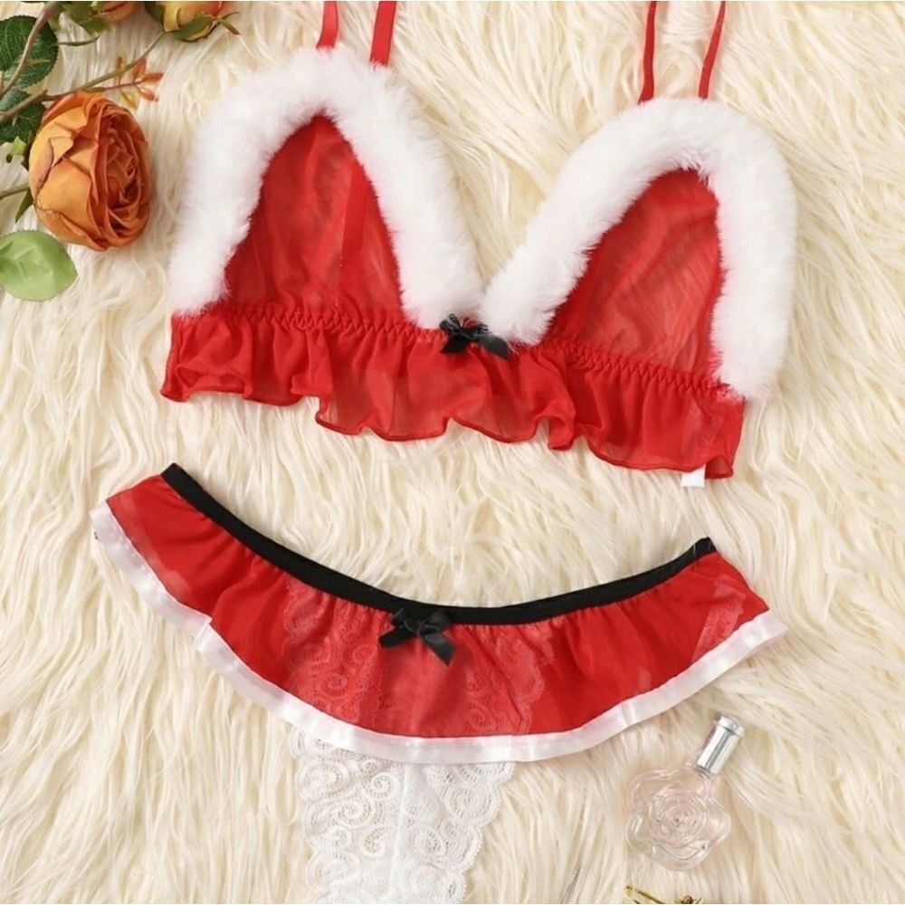 Ms. Claus Christmas Lingerie Costume